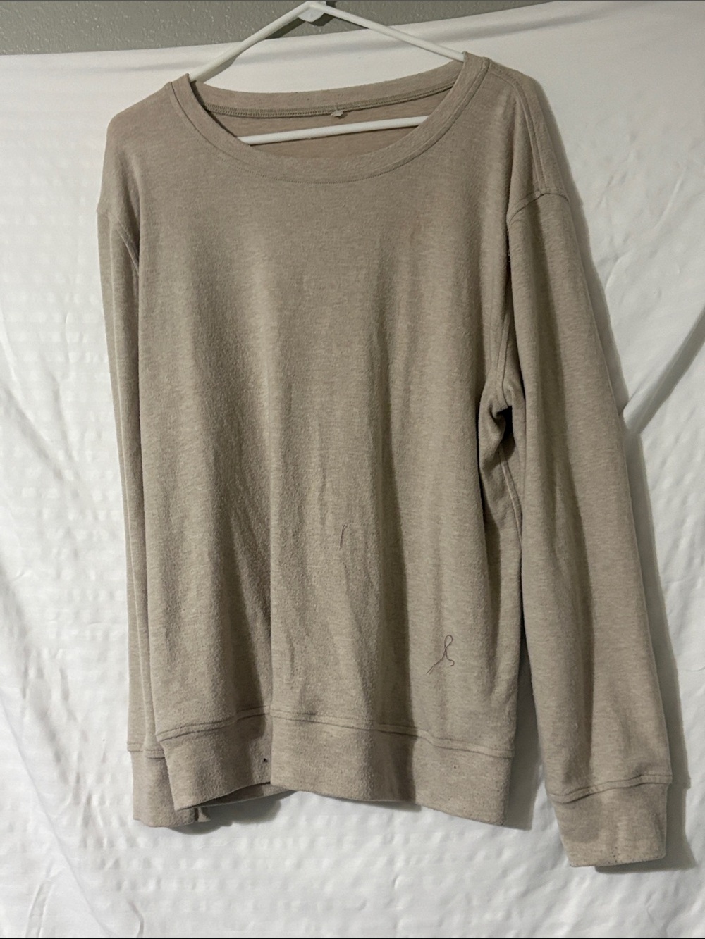 Men's Lightweight Crewneck Sweater in Beige